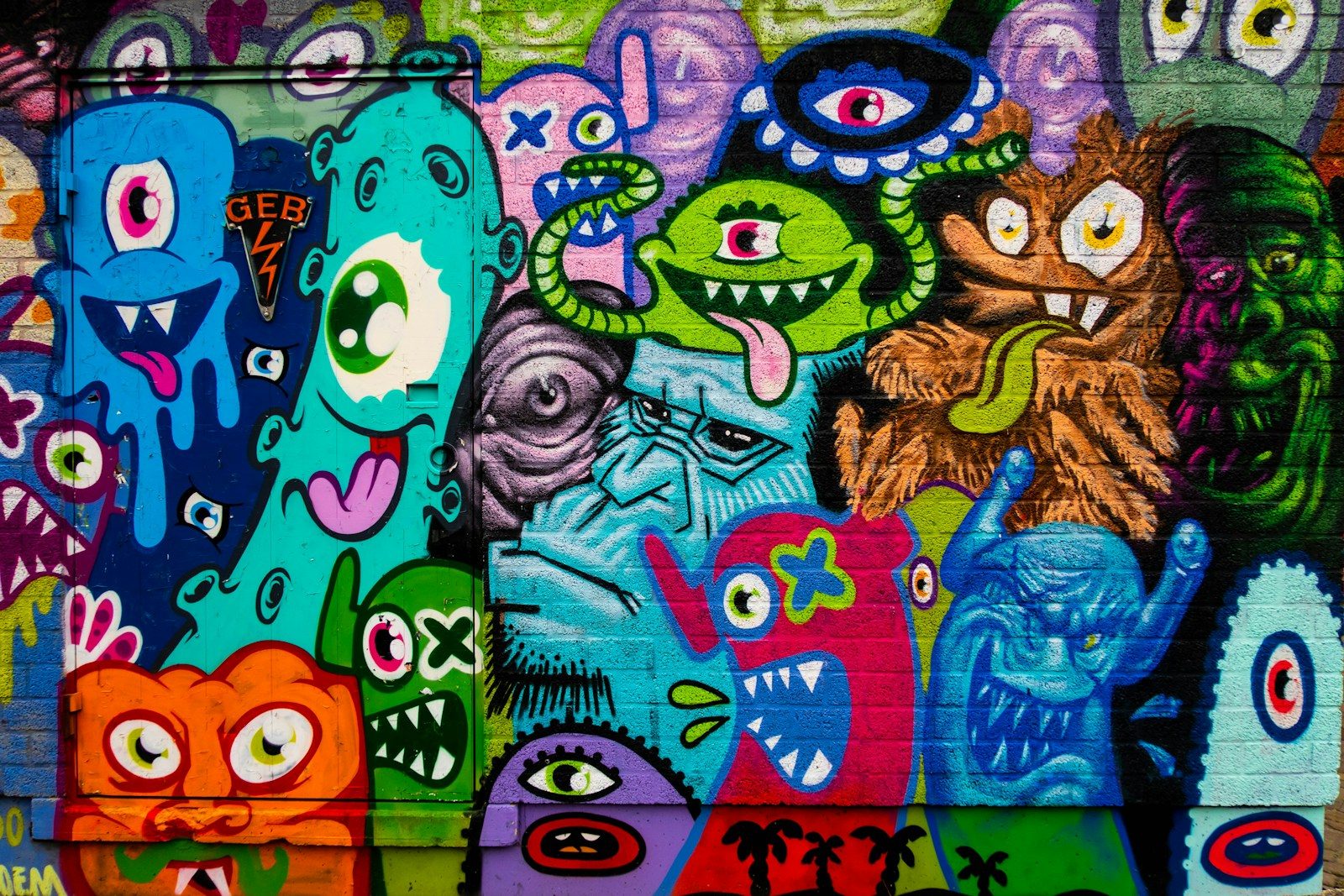 Graffiti monsters. Photo by Alp Ancel.