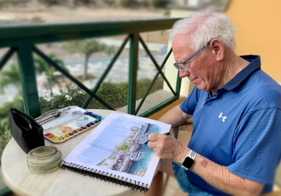 Mike has always enjoyed painting